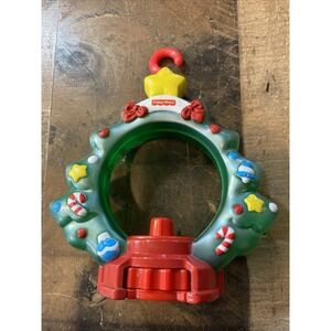 Fisher‎ Price Little People CHRISTMAS HOLIDAY ORNAMENT w/ MUSIC LIGHTS Vtg 1999